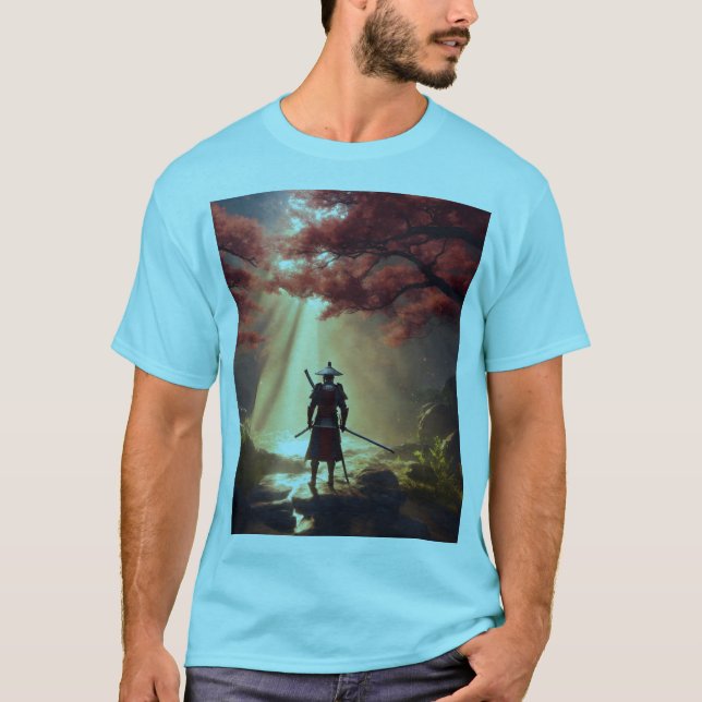 Samurai i naturen t shirt (Framsida)