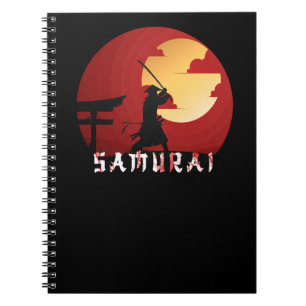 samurai, iliustration Coola ninja, effekt Anteckningsbok