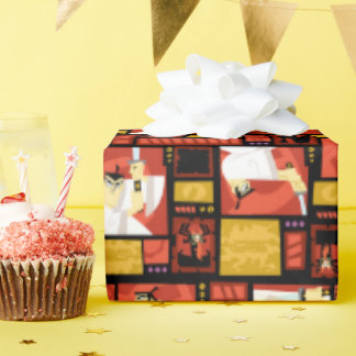 Samurai Jack & Aku Character Art Panel Mönster Presentpapper