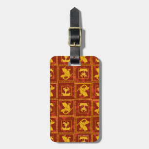 Samurai Jack & Aku Golden Silhouette Tile Mönster Bagagebricka