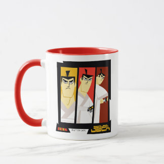 Samurai Jack Character Tri-Panel Futuristiska Ram Mugg