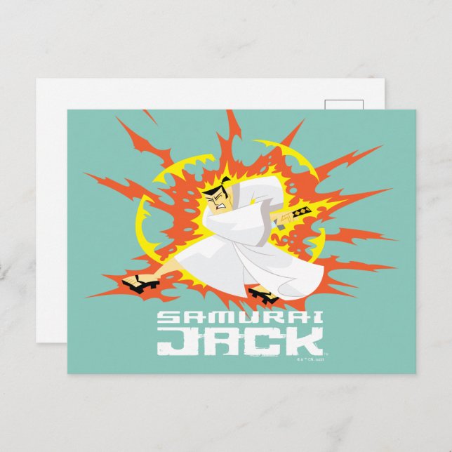 Samurai Jack Energy Graphic Vykort (Fram/baksida)