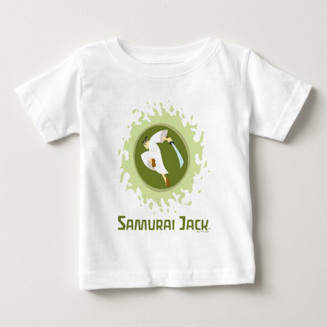 Samurai Jack Leaping Graphic T Shirt (Framsida)