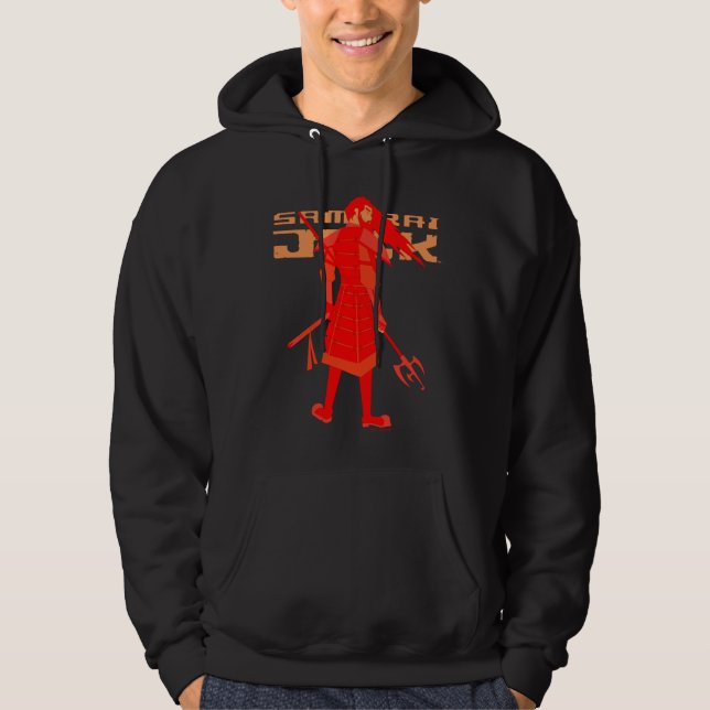 Samurai Jack Red Warrior Graphic Hoodie (Framsida)
