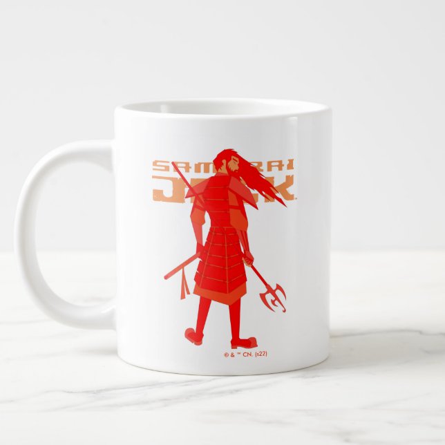 Samurai Jack Red Warrior Graphic Jumbo Mugg (Vänster)