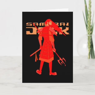 Samurai Jack Red Warrior Graphic Kort