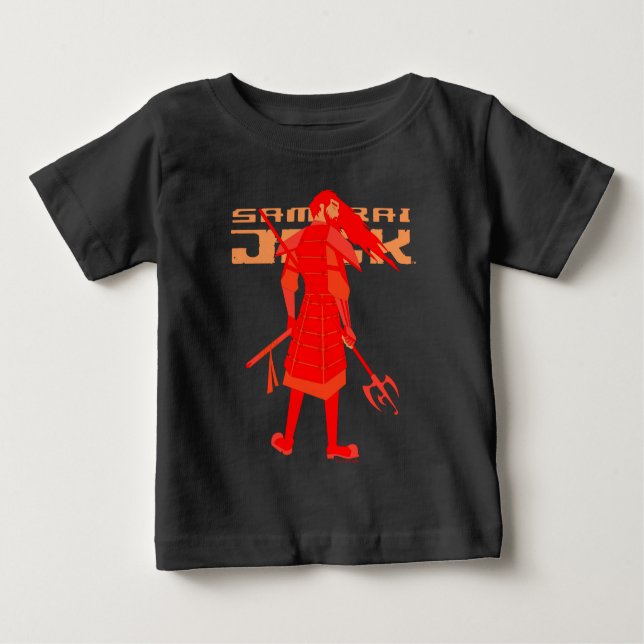 Samurai Jack Red Warrior Graphic T Shirt (Framsida)