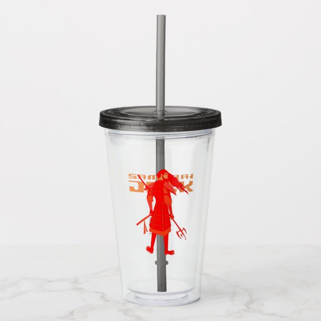 Samurai Jack Red Warrior Graphic Take Away Mugg (Framsida)