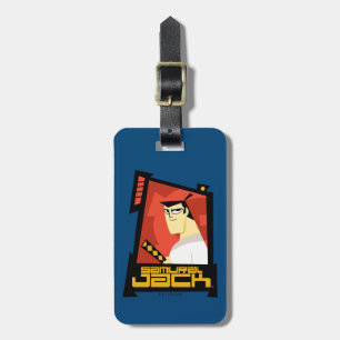 Samurai Jack Smiling Futuristiska Ram Graphic Bagagebricka