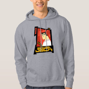 Samurai Jack Smiling Futuristiska Ram Graphic Hoodie