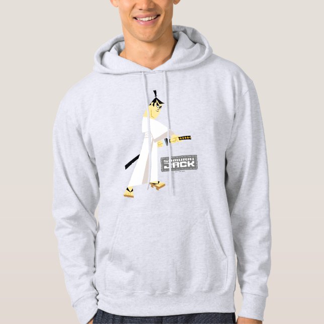 Samurai Jack Teckning Sword Hoodie (Framsida)