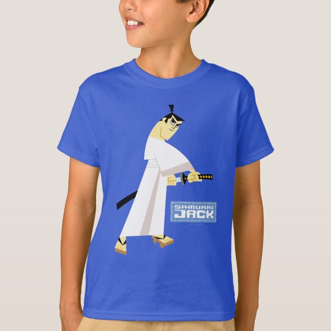 Samurai Jack Teckning Sword T Shirt (Framsida)
