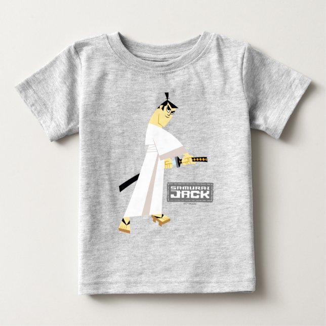 Samurai Jack Teckning Sword T Shirt (Framsida)