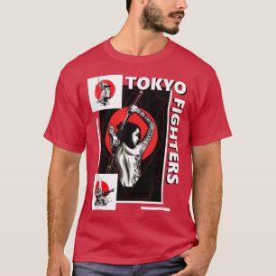 Samurai Japan Girl Clipart Stil Warrior Streetwea T Shirt