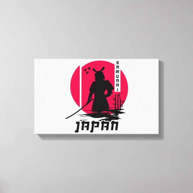 Samurai Japan Ninja Canvastryck (Framsida)