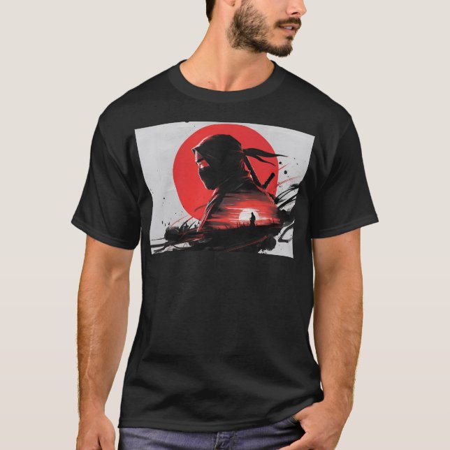Samurai,Japan,Ninja T Shirt (Framsida)
