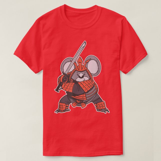 Samurai Japanese   Sword Katana Funny Warrior  T Shirt (Design framsida)