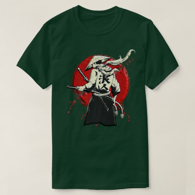 Samurai Japanese warrior bushido swordsman  (2) T Shirt (Design framsida)