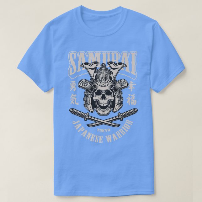 Samurai Japanese Warrior  T Shirt (Design framsida)