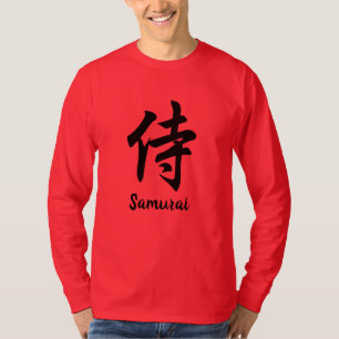 Samurai japansk kanji t-shirt