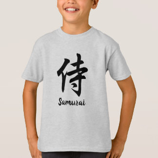 Samurai japansk kanji t-shirt