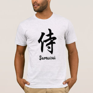 Samurai japansk kanji t-shirt