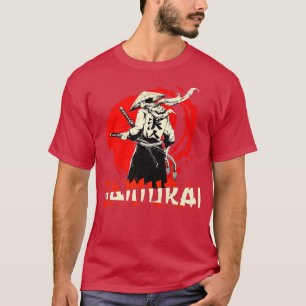 Samurai japansk krigare bushido swordsman Premium T Shirt