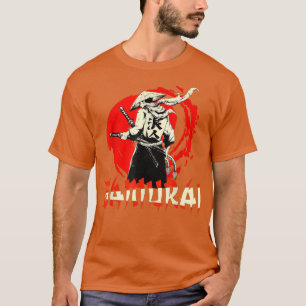 Samurai japansk krigare bushido swordsman t shirt