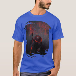 Samurai japansk krigare med sword Carved Write T Shirt