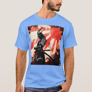 Samurai Japansk Retro Art Bushido Warrior  T Shirt