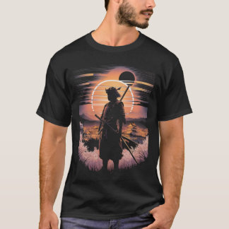 Samurai Japansk Vintage Art Fighter Retro T Shirt