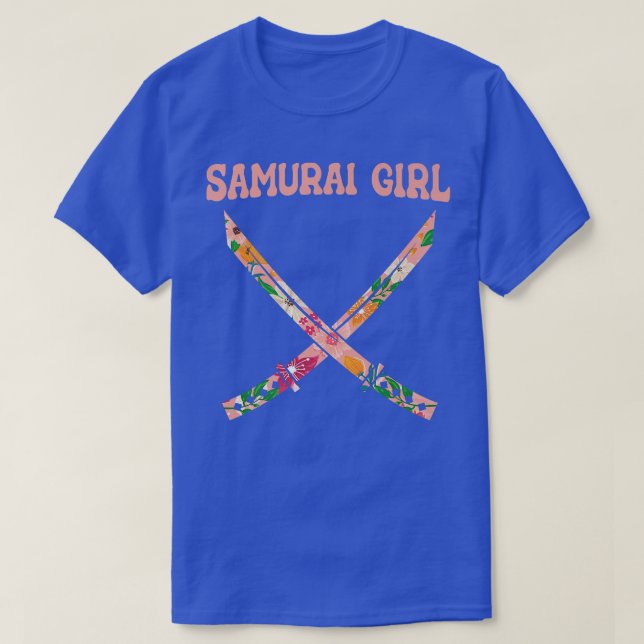 Samurai japansk Warrior Japan Katana Samurai Gir T Shirt (Design framsida)