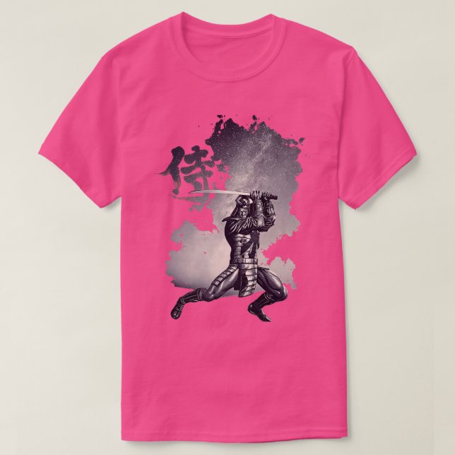 Samurai Japanska Bushido Warrior, Katana Sword Ret T Shirt (Design framsida)