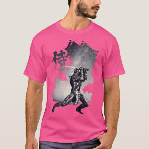 Samurai Japanska Bushido Warrior, Katana Sword Ret T Shirt