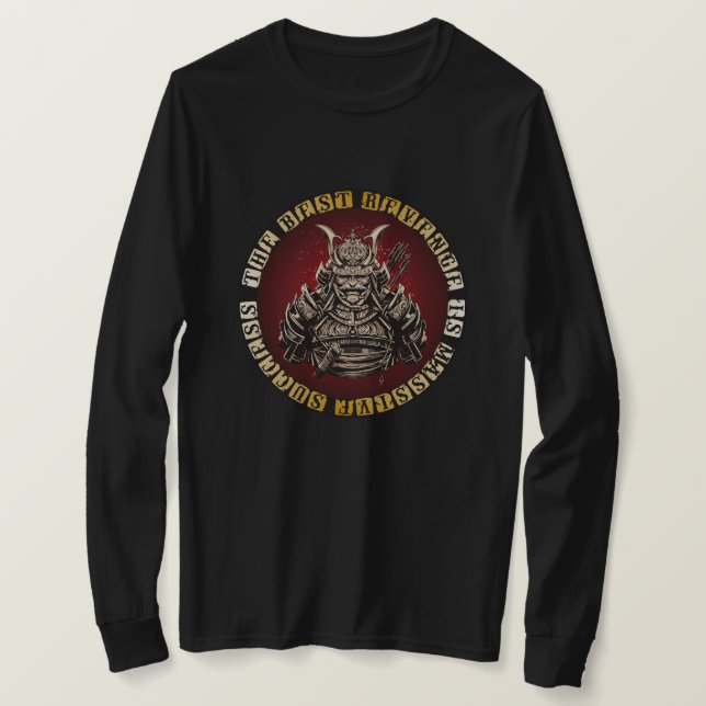 Samurai - Japanska krigare citat T Shirt (Design framsida)