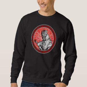 Samurai Japanska Ninja Japan Warrior Shinobi Marti Lång Ärmad Tröja