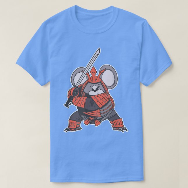 Samurai Japanska T-Shirt - Sword Katana Funny Warr (Design framsida)