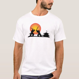 Samurai, japanska, Tshirt, DAM-Kreativ T Shirt