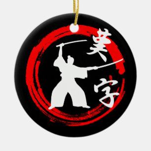 Samurai Julgransprydnad Keramik