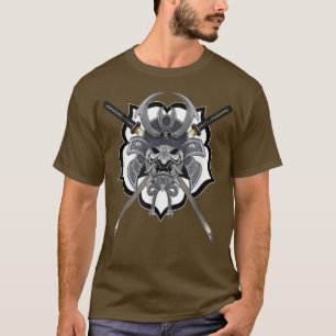 Samurai Kabuto Ronin Mask med Katana T Shirt