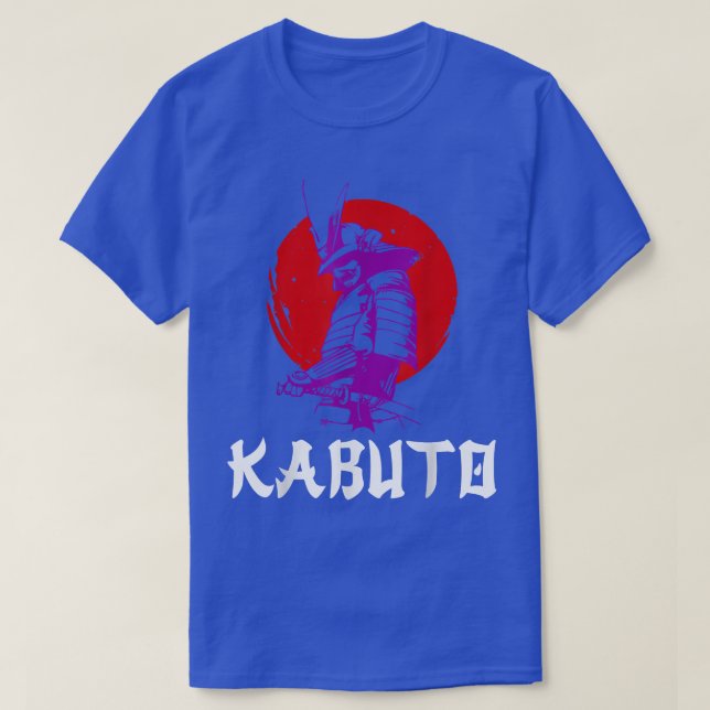 Samurai Kabuto Ronin Mask och Katana Martial Arts T Shirt (Design framsida)