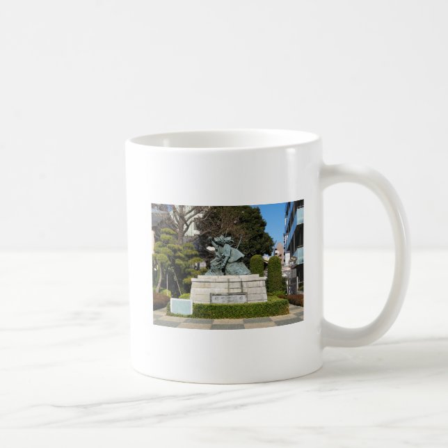 Samurai Kamakura Gongoro Kagemasa Kabuki Statue Kaffemugg (Höger)