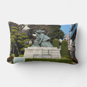 Samurai Kamakura Gongoro Kagemasa Kabuki Statue Lumbarkudde