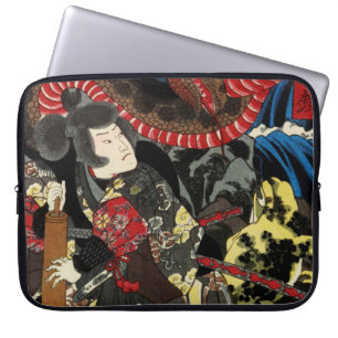 SAMURAI KÄMPAR MOT JÄTTE SNAKE PADDAN LAPTOP FODRAL