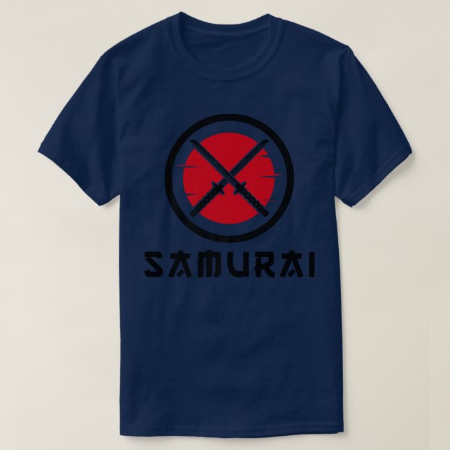 Samurai Katana Swords  T Shirt (Design framsida)