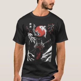 SAmurai Katt och Koi Fisk T Shirt