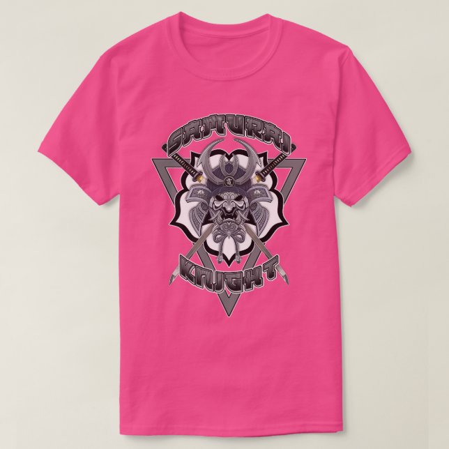 Samurai Knight Ninja Warrior Katana Kabuto Helmet T Shirt (Design framsida)