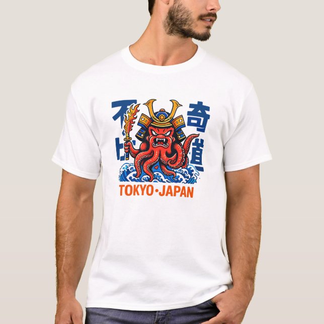 Samurai Kraken T Shirt (Framsida)