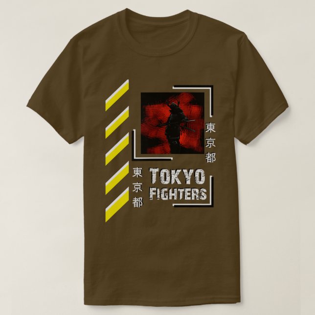 Samurai-krigare Japan Tokyo stil-kläder (2) T Shirt (Design framsida)