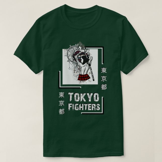Samurai-krigare Japan Tokyo stil-kläder T Shirt (Design framsida)